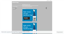 Desktop Screenshot of michaelpeppe.wordpress.com