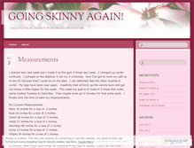 Tablet Screenshot of goingskinnyagain.wordpress.com