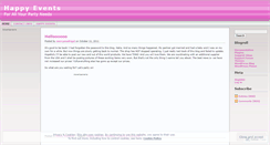 Desktop Screenshot of happyeventslife.wordpress.com