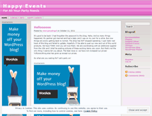 Tablet Screenshot of happyeventslife.wordpress.com