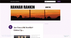 Desktop Screenshot of hannahrankin.wordpress.com