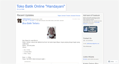 Desktop Screenshot of batikhandayani.wordpress.com