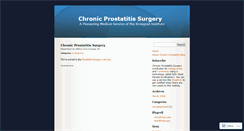 Desktop Screenshot of chronicprostatitis.wordpress.com