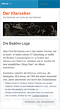 Mobile Screenshot of klarseher.wordpress.com