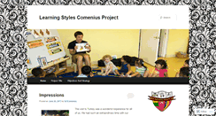 Desktop Screenshot of comeniusprojectlearningstyles.wordpress.com