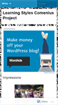 Mobile Screenshot of comeniusprojectlearningstyles.wordpress.com
