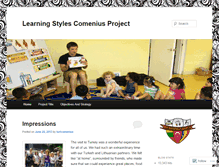 Tablet Screenshot of comeniusprojectlearningstyles.wordpress.com