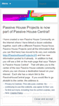 Mobile Screenshot of passivehouseprojects.wordpress.com