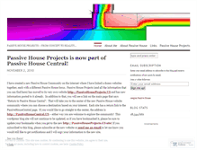 Tablet Screenshot of passivehouseprojects.wordpress.com