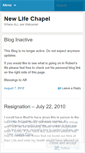 Mobile Screenshot of newlifechapel.wordpress.com