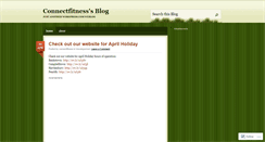 Desktop Screenshot of connectfitness.wordpress.com