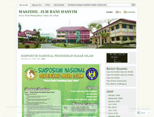 Tablet Screenshot of masjidililm.wordpress.com