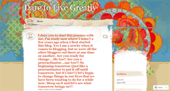 Desktop Screenshot of dareyoutolive.wordpress.com