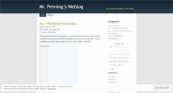 Desktop Screenshot of mrpenning.wordpress.com