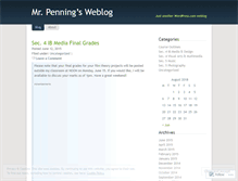 Tablet Screenshot of mrpenning.wordpress.com