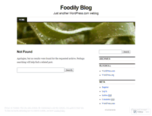 Tablet Screenshot of foodily.wordpress.com