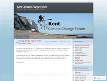 Tablet Screenshot of kentclimate.wordpress.com