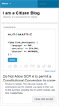 Mobile Screenshot of iamacitizen.wordpress.com