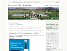Tablet Screenshot of concordiatogether.wordpress.com