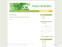 Tablet Screenshot of paulamoreira.wordpress.com