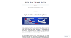 Desktop Screenshot of buyfacebookfanso.wordpress.com