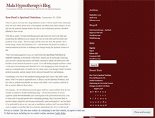 Tablet Screenshot of malahypnotherapy.wordpress.com