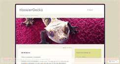 Desktop Screenshot of hoosiergecko.wordpress.com