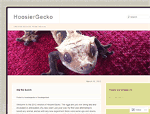 Tablet Screenshot of hoosiergecko.wordpress.com