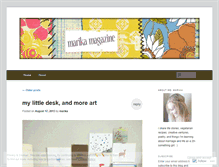 Tablet Screenshot of marikamagazine.wordpress.com