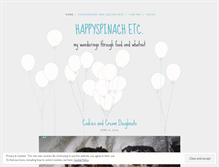 Tablet Screenshot of happyspinach.wordpress.com