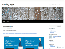 Tablet Screenshot of bowlingnight.wordpress.com