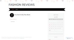 Desktop Screenshot of fashionreviews12.wordpress.com