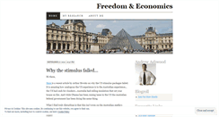 Desktop Screenshot of freedomeconomics.wordpress.com