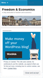 Mobile Screenshot of freedomeconomics.wordpress.com