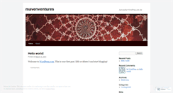 Desktop Screenshot of mavenventures.wordpress.com