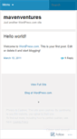 Mobile Screenshot of mavenventures.wordpress.com