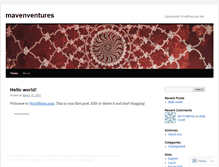 Tablet Screenshot of mavenventures.wordpress.com