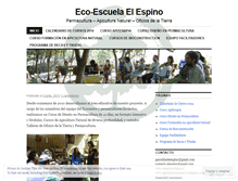 Tablet Screenshot of ecoescuelaelespino.wordpress.com