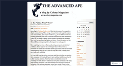 Desktop Screenshot of colonymagazineblog.wordpress.com