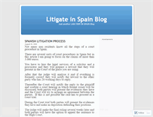 Tablet Screenshot of litigateinspain.wordpress.com