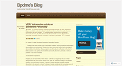 Desktop Screenshot of bpdme.wordpress.com