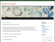 Tablet Screenshot of culturismodigital.wordpress.com