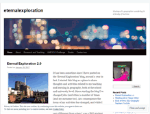 Tablet Screenshot of eternalexploration.wordpress.com