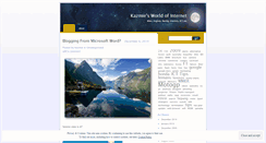 Desktop Screenshot of kazmie.wordpress.com
