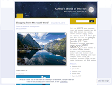 Tablet Screenshot of kazmie.wordpress.com