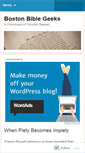 Mobile Screenshot of bostonbiblegeeks.wordpress.com