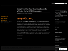 Tablet Screenshot of isophlux.wordpress.com