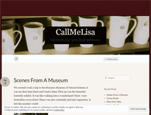 Tablet Screenshot of callmelisa.wordpress.com