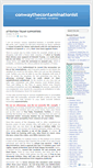 Mobile Screenshot of conwaythecontaminationist.wordpress.com