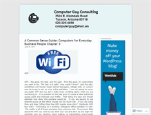Tablet Screenshot of computerguyconsulting.wordpress.com